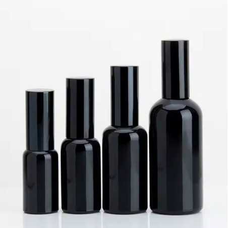 Flacon vaporisateur en verre noir avec tête fine – Élégance et précision pour vos parfums et cosmétiques - Fati Pack Emballage C