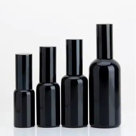 Flacon vaporisateur en verre noir avec tête fine – Élégance et précision pour vos parfums et cosmétiques - Fati Pack Emballage C