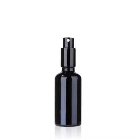 Flacon vaporisateur en verre noir avec tête fine – Élégance et précision pour vos parfums et cosmétiques - Fati Pack Emballage C