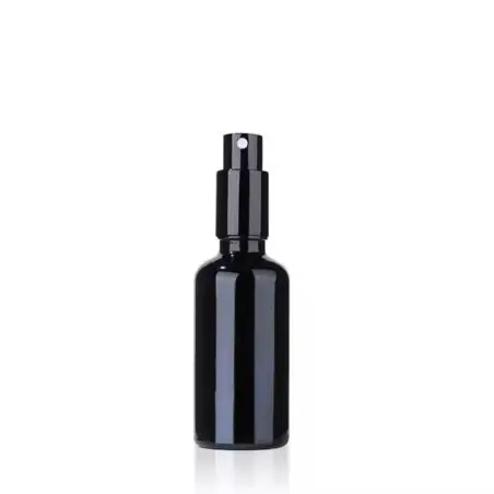 Flacon vaporisateur en verre noir avec tête fine – Élégance et précision pour vos parfums et cosmétiques - Fati Pack Emballage C