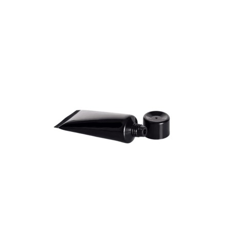 Tube en plastique noir souple avec bouchon à vis pour lotions et crèmes - Fati Pack Group Maroc