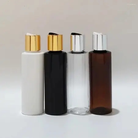 Bouteille cosmétiques en plastique 200 ml avec bouchon à disque pour emballage cosmétique (Lotion, crème et shampooing…) - Fati
