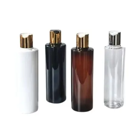 Bouteille cosmétiques en plastique 200 ml avec bouchon à disque pour emballage cosmétique (Lotion, crème et shampooing…) - Fati