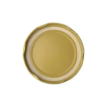 couvercle premium en métal doré, orné d’abeilles, pour refléter la richesse de votre miel - Fati Pack Emballage Maroc