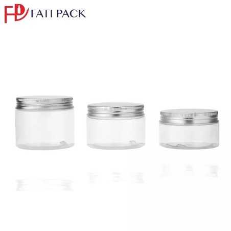 Pots en plastique transparent avec couvercle aluminium - Fati Pack Emballage Maroc