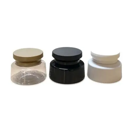 Pot cosmétique en plastique dépoli à épaule inclinée pour emballage cométiques (gommages, masques et soins capillaires…) - Fatip