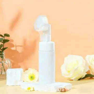 Nouveau ! Flacon en plastique blanc cosmétique à pompe moussante avec brosse nettoyante - Fatipack Group Emballage Maroc Nouveau ! Flacon en plastique blanc cosmétique à pompe moussante avec brosse nettoyante - Fatipack Group Emballage Maroc
