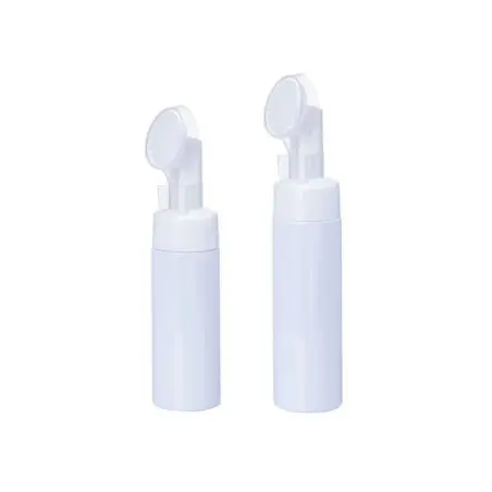 Nouveau ! Flacon en plastique blanc cosmétique à pompe moussante avec brosse nettoyante - Fatipack Group Emballage Maroc