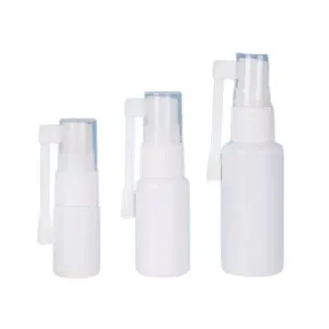 Bouteille en plastique HDPE blanche Bouteille de pulvérisation de gorge, nasale ou orale - Fatipack Group Emballage Maroc
