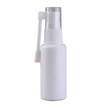 Bouteille en plastique HDPE blanche Bouteille de pulvérisation de gorge, nasale ou orale - Fatipack Group Emballage Maroc