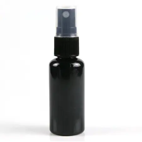Bouteille de pulvérisation à brume fine en plastique PET noir pour cosmétiques - Fatipack Group Emballage Maroc