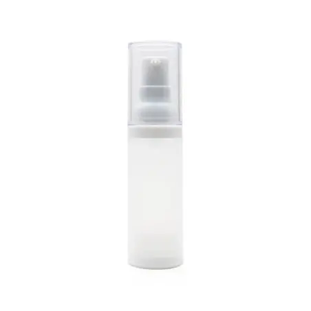 Flacon Cosmétique en Plastique PP Givré avec Pompe Blanche Pour Emballage Cosmétique - Fatipack Emballage Maroc