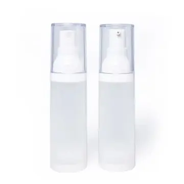 Flacon Cosmétique en Plastique PP Givré avec Pompe Blanche Pour Emballage Cosmétique - Fatipack Emballage Maroc