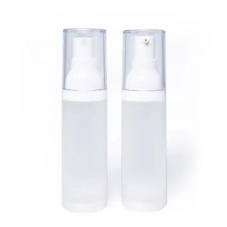 Flacon Cosmétique en Plastique PP Givré avec Pompe Blanche Pour Emballage Cosmétique - Fatipack Emballage Maroc