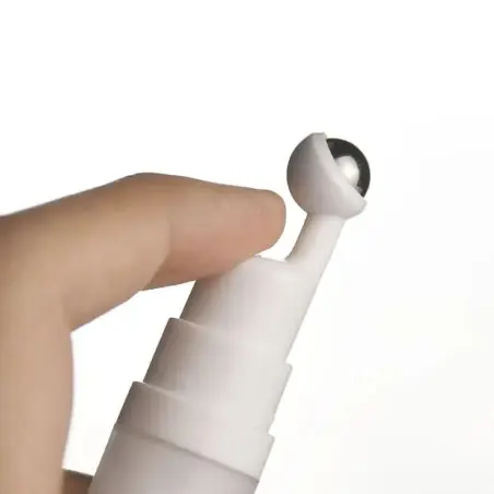 Flacon Transparent à Bille Métallique pour Crème Contour des Yeux - Fatipack Group Emballage Maroc
