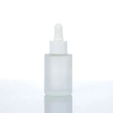Flacon Pipette Cylindrique en Verre Sablé à Épaule – Packaging Cosmétique Élégant - Fatipack Group
