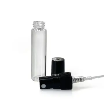 Flacon Testeur de Parfum 5Ml Transparent avec spray noir - Fatipack Emballage Maroc Flacon Testeur de Parfum 5Ml Transparent avec spray noir - Fatipack Emballage Maroc