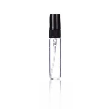 Flacon Testeur de Parfum 5Ml Transparent avec spray noir - Fatipack Emballage Maroc