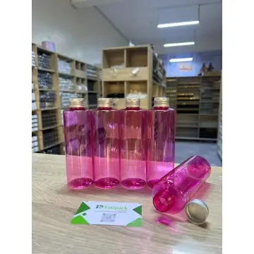 flacons en plastique rose avec différentes fermetures pour emballage des brumes et produits cosmétiques - Fatipack Group Maroc