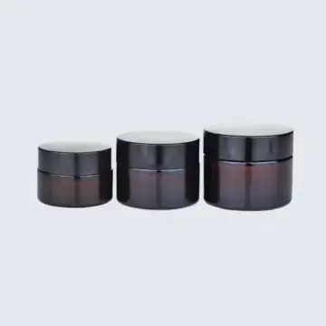 Pots en Verre Marron Ambré Haute Qualité avec Couvercle Noir Étanche - Fatipack Group Emballage Maroc Pots en Verre Marron Ambré Haute Qualité avec Couvercle Noir Étanche - Fatipack Group Emballage Maroc