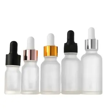 Flacon Cosmétique en Verre Semi-Transparent avec Pipette Compte-Goutte - Fatipack Group Emballage Maroc