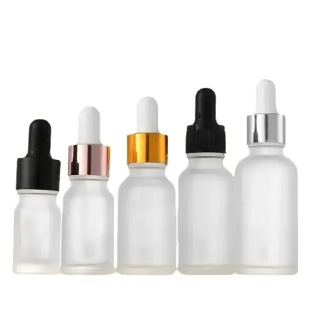 Flacon Cosmétique en Verre Semi-Transparent avec Pipette Compte-Goutte - Fatipack Group Emballage Maroc