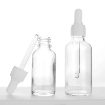 Flacons en Verre Clair avec Pipette Blanche pour Produits Cosmétiques - Fatipack Group Emballage Maroc Flacons en Verre Clair avec Pipette Blanche pour Produits Cosmétiques - Fatipack Group Emballage Maroc
