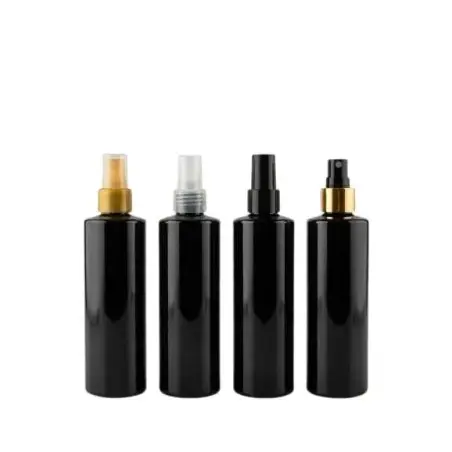 Flacons pulvérisateur en plastique PET noir 200 ml avec bouchon spray de couleurs différentes - Fatipack Group Emballage Maroc