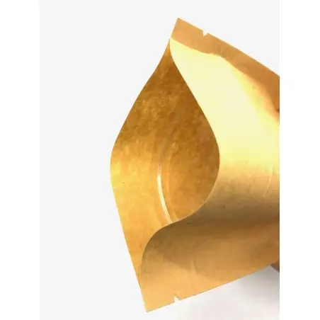 Sachet doypack en papier kraft alimentaire avec fenêtre transparente et fermeture zip - Fatipack Group Emballage Maroc