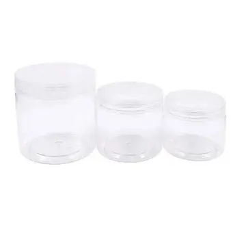 Pot plastique rond transparent avec couvercle élégant semi-transparent - Fatipack Group Emballage Maroc