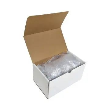 Boîte valise en carton d’expédition ondulé blanc – 10 × 10 × 15 cm – Format compact e-commerce - Fatipack Group Emballage Maroc