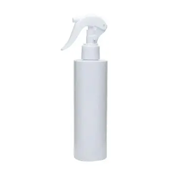 Flacon de désinfection en plastique PET blanc avec tête spray pistolet ergonomique blanche description commercial - Fatipack Gro