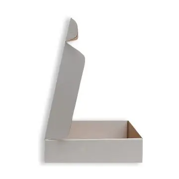 Boîte valise en carton d’expédition ondulé blanc – 36 × 12 × 28 cm – Grand format e-commerce résistant - Fatipack Group Emballag