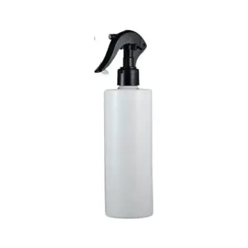 Flacon vaporisateur en plastique PET blanc avec pulvérisateur à gâchette noir - Fatipack Group Emballage Maroc