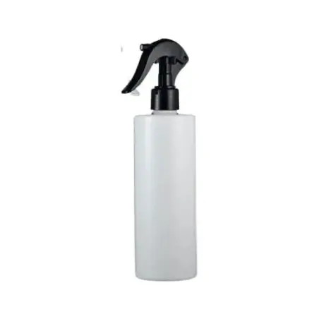 Flacon vaporisateur en plastique PET blanc avec pulvérisateur à gâchette noir - Fatipack Group Emballage Maroc