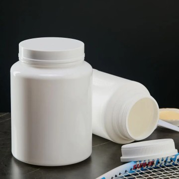 Pot Blanc HDPE 500 g avec Couvercle à Vis pour Compléments Alimentaires et Poudre Protéinée - Fatipack Group Emballage Maroc Pot Blanc HDPE 500 g avec Couvercle à Vis pour Compléments Alimentaires et Poudre Protéinée - Fatipack Group Emballage Maroc