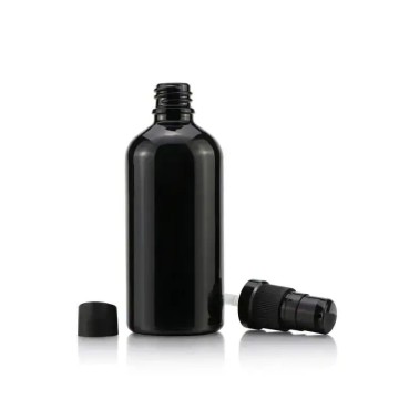 Flacon Cosmétique Noir avec Pompe Doseuse – Emballage Premium description - Fatipack Group Emballage Maroc