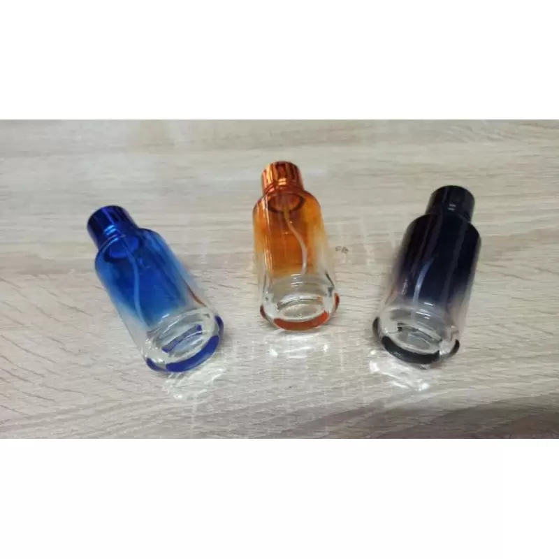 Flacon de parfum rond en verre semi-color avec vaporisateur - Fati Pack  Packaging Maroc