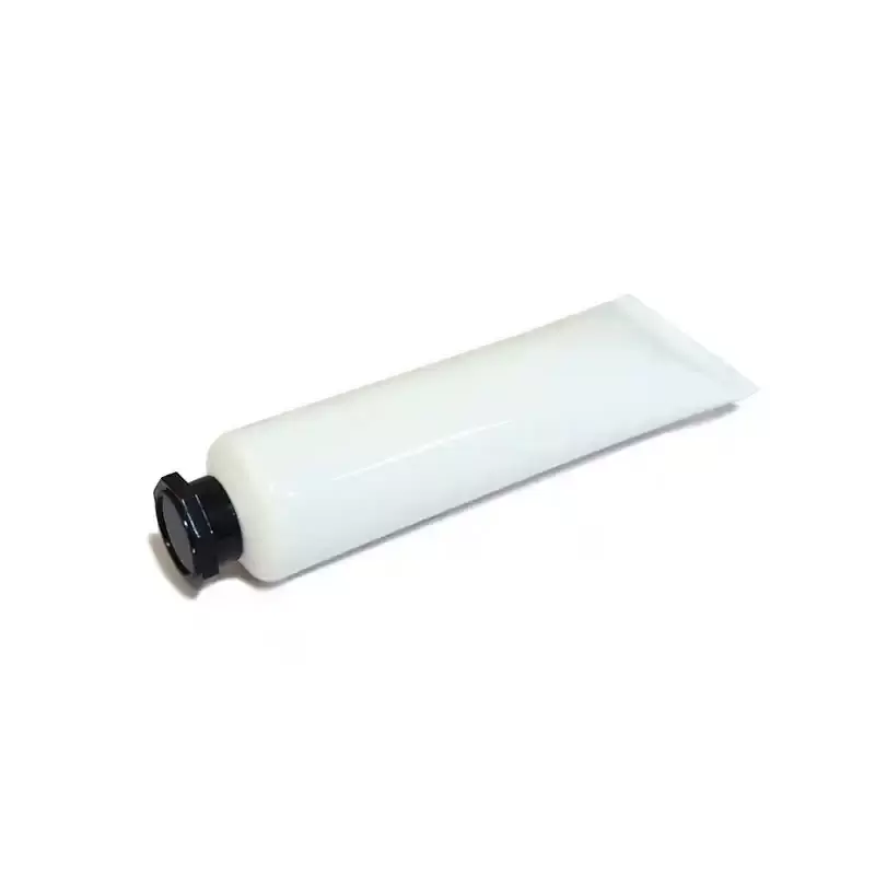 Tube souple en plastique blanc pour emballage cosmétique (crème, gel)  avec capuchon octogonal - Fati pack packaging Maroc