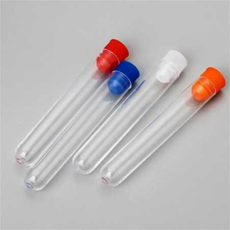 Tube à essai en plastique de laboratoire avec bouchon à vis - Fati Pack Emballage Maroc