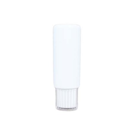 Tube ovale souple en plastique blanc rabattable 50ml avec bouchon à vis pour emballage de soins de la peau