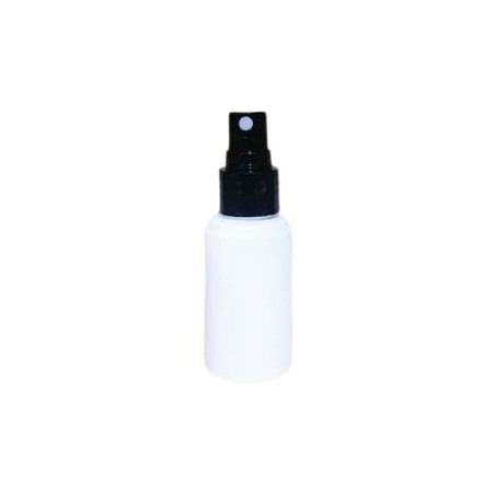 Flacon en plastique blanc avec bouchon spray noir 30ml - Fati Pack Emballage Maroc