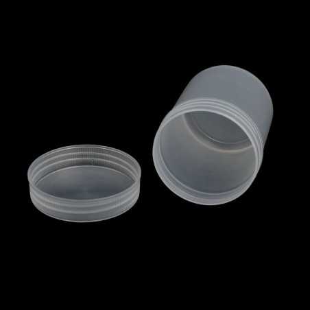 Boîtes avec couvercle à visser, en plastique transparent - polypropylène (PP) - Fati Pack Packaging Maroc