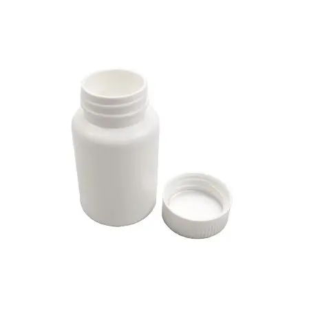 Bouteille en plastique blanche ronde vide pour comprimés, emballage de médicaments en pilules - Fati Pack Emballage Maroc
