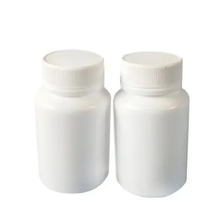 Bouteille en plastique blanche ronde vide pour comprimés, emballage de médicaments en pilules - Fati Pack Emballage Maroc