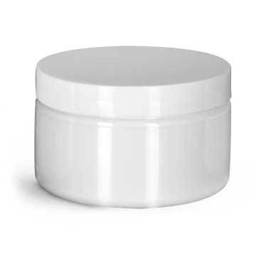 Pot blanc en plastique PET avec couvercle 100g pour emballage cosmétique - Fati Pack Emballage Maroc