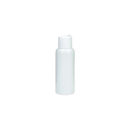 Bouteille vide en plastique blanc PET 50ml, avec couvercle à vis blanc pour l'emballage cosmétique - Fati Pack Casablanca