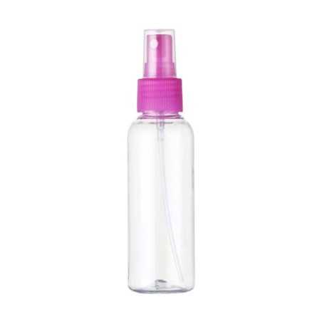 Flacon sharp transparente avec bouchon spray rose pour l'eau de rose - Fati Pack