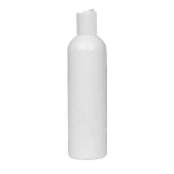 Bouteille ronde Cosmétique en PET blanc avec bouchon à disque distributeur en polypropylène blanc 205ml - Fati pack packaging Ma