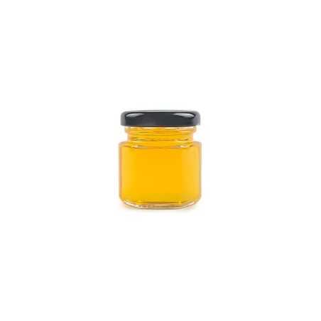 Mini pot hexagonal en verre transparent pour l'emballage alimentaire - Fati Pack Emballage Maroc